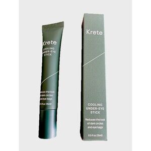 KRETE Unisex Cooling Under Eye Stick with Liposomal Caffeine Vegan Eye Treatment